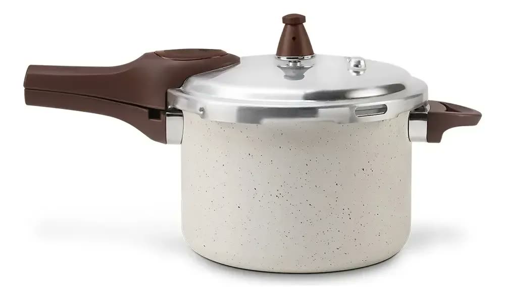 Panela De Pressão Brinox Pressure 4,2l Ø20 X 14,5 Cm Vanilla Baunilha