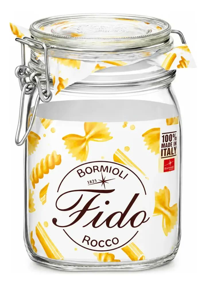 Pote Hermético Fido 1000ml - Bormioli Rocco