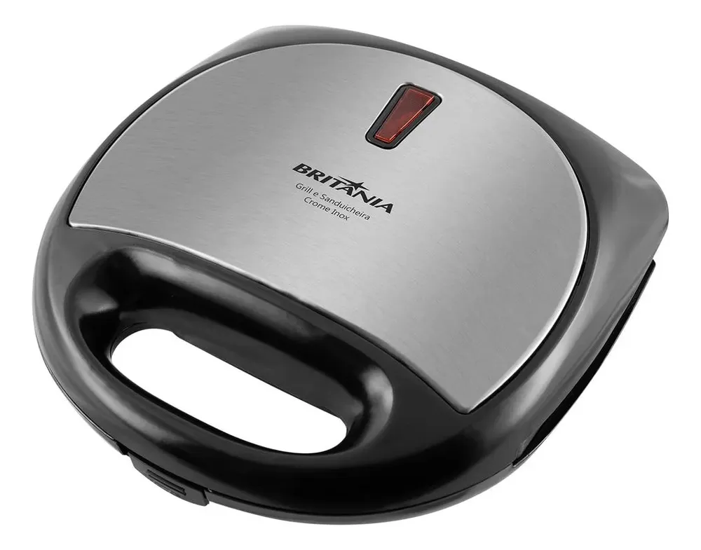 foto de Grill E Sanduicheira Britânia Crome Inox 750w