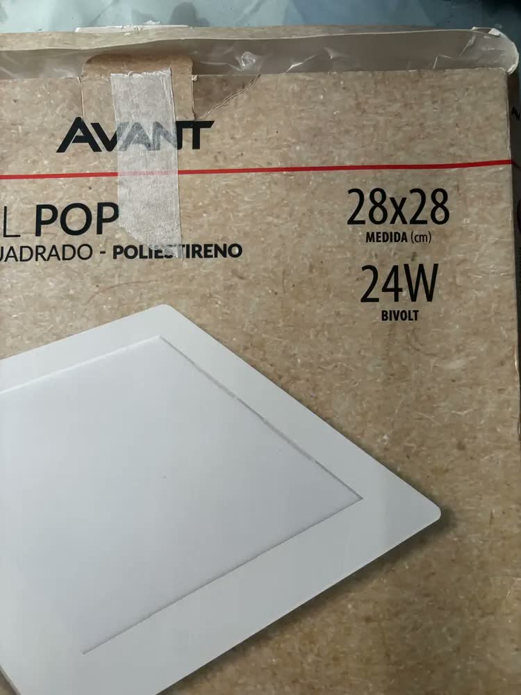 foto de Painel Pop Embutir Quadrado 28x28 24w - Avant