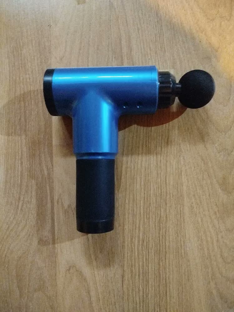 foto de Pistola Massageadora Fascial Gun GB-820 Preto Bivolt 4 Cabeçotes