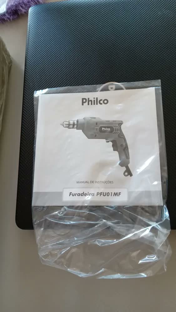 foto de Furadeira de Impacto Pfu01mf Com Maleta Philco 650w Azul e preto
