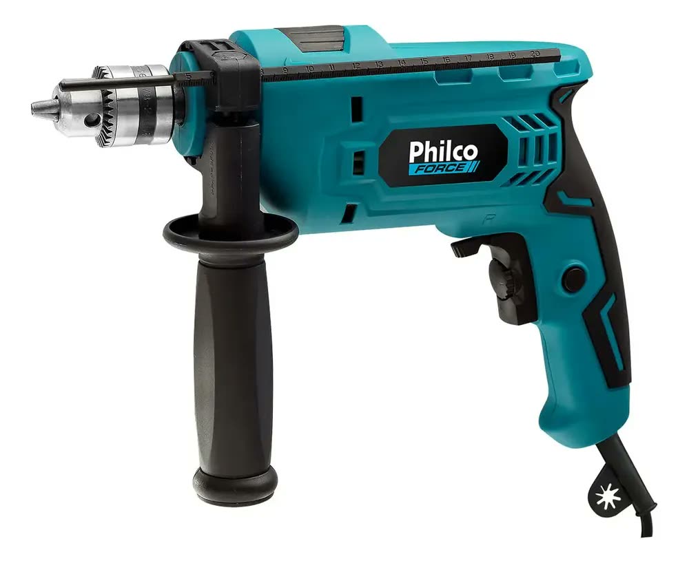 Furadeira de Impacto Pfu01mf Com Maleta Philco 650w Azul e preto