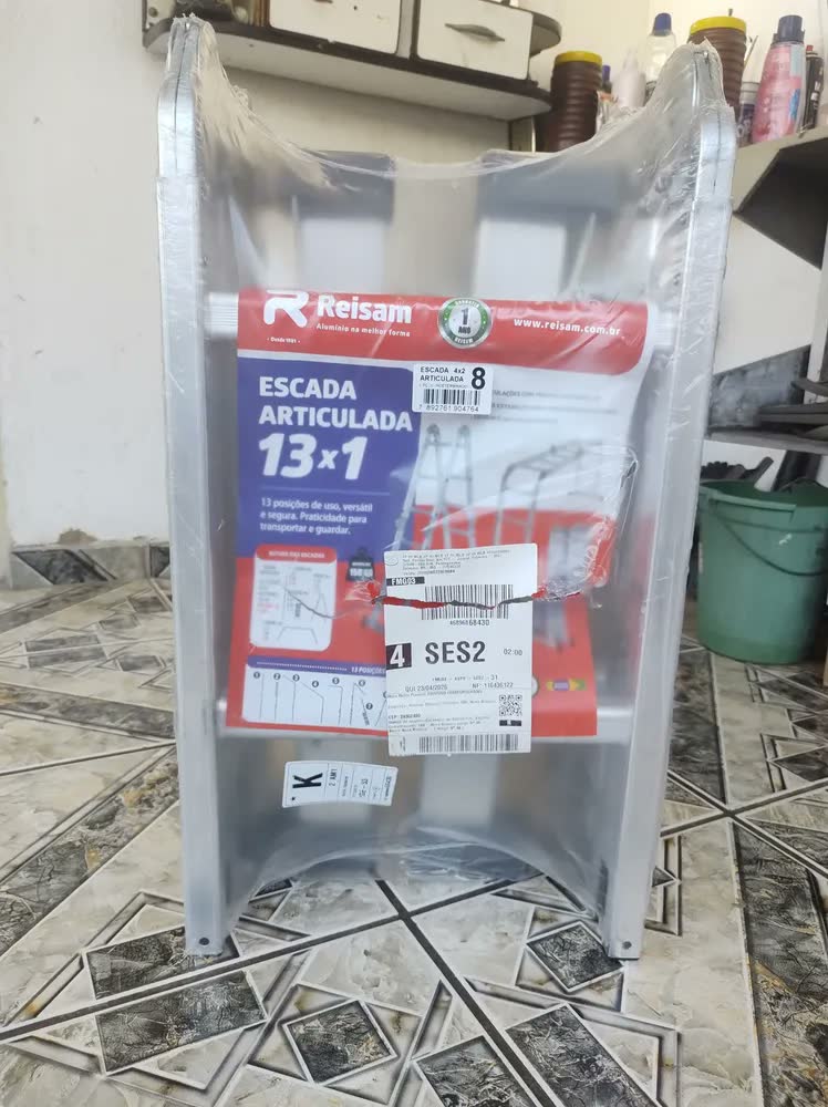 foto de Escada Articulada 4x2 Alumínio 13 Posições 2,31m – Reisam