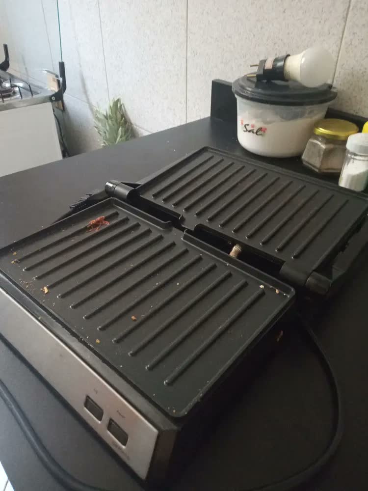 foto de Grill E Sanduicheira PGR21PI Maxx Clean 1000W Cinza Philco