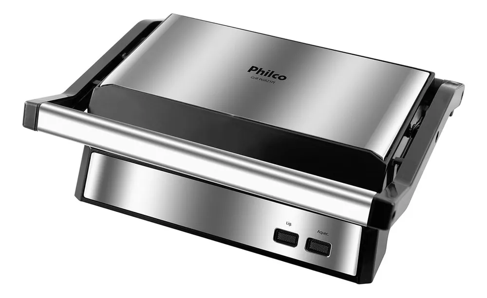 foto de Grill E Sanduicheira PGR21PI Maxx Clean 1000W Cinza Philco