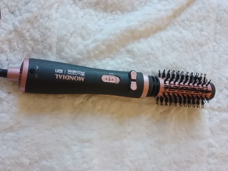 foto de Escova Rotativa Mondial Ceramica Tourmaline Ion 3x1 Erb-01 Rosa 127/220v