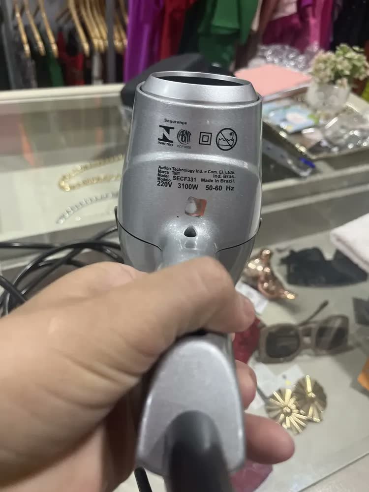 foto de Secador de cabelo Taiff Unique 3100W cinza