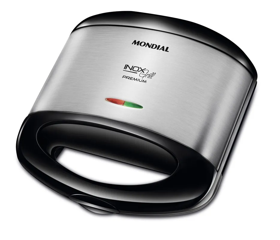 foto de Sanduicheira S07 Inox Premium 800w Preta Mondial Cor Preto
