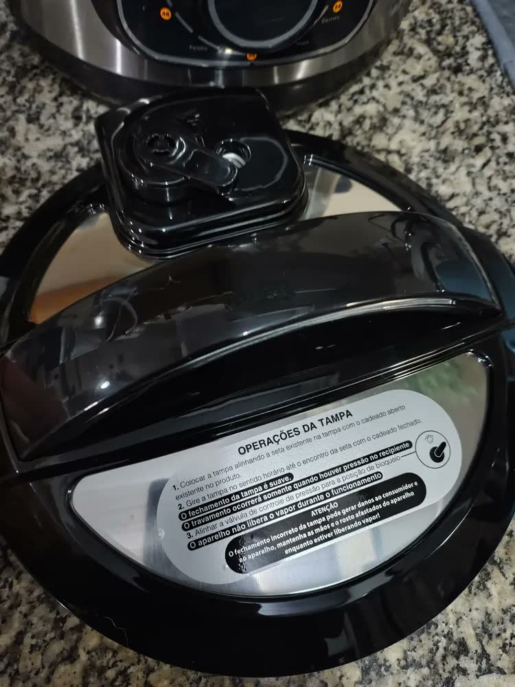 foto de Panela De Pressão Multifuncional BPP01PI 3L Britânia Prata
