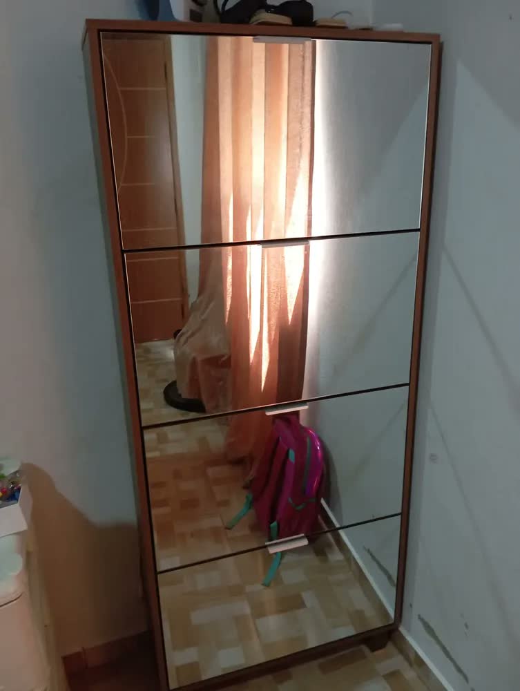 foto de Sapateira Organizadora Quarto Sala Com Espelho Pequim