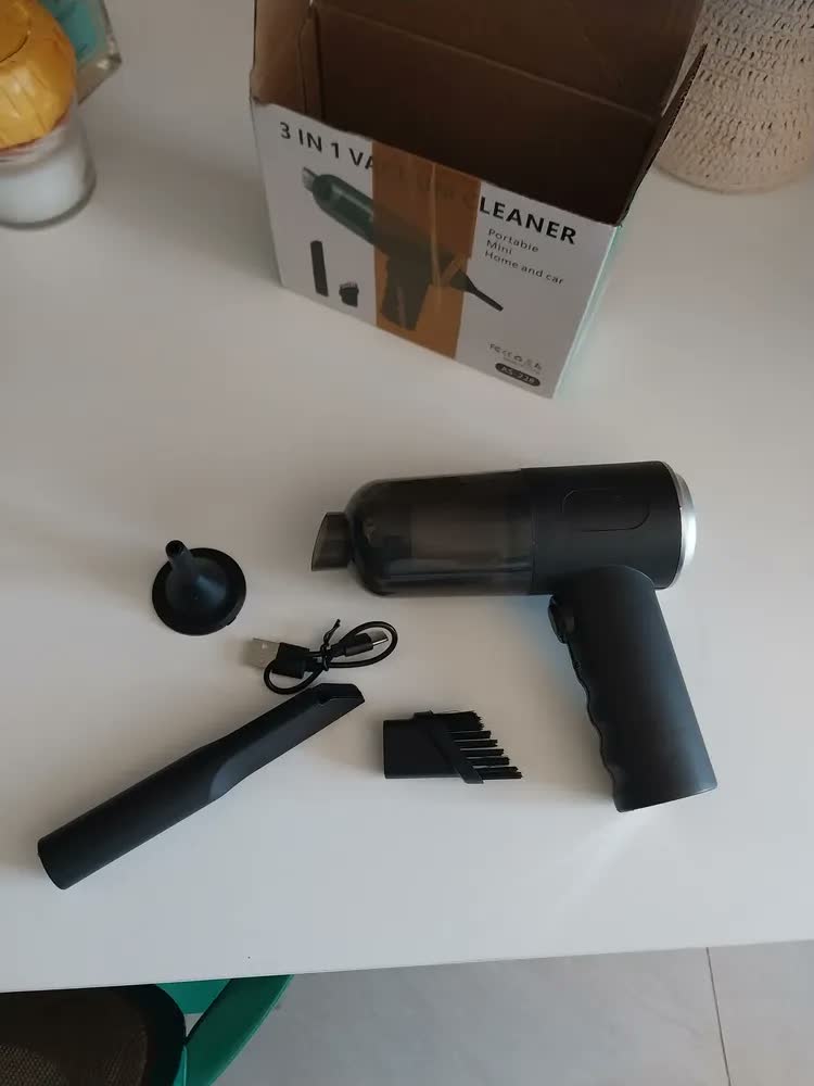 foto de Aspirador De Pó Portátil Premium Carro E Casa 120w Sem Fio