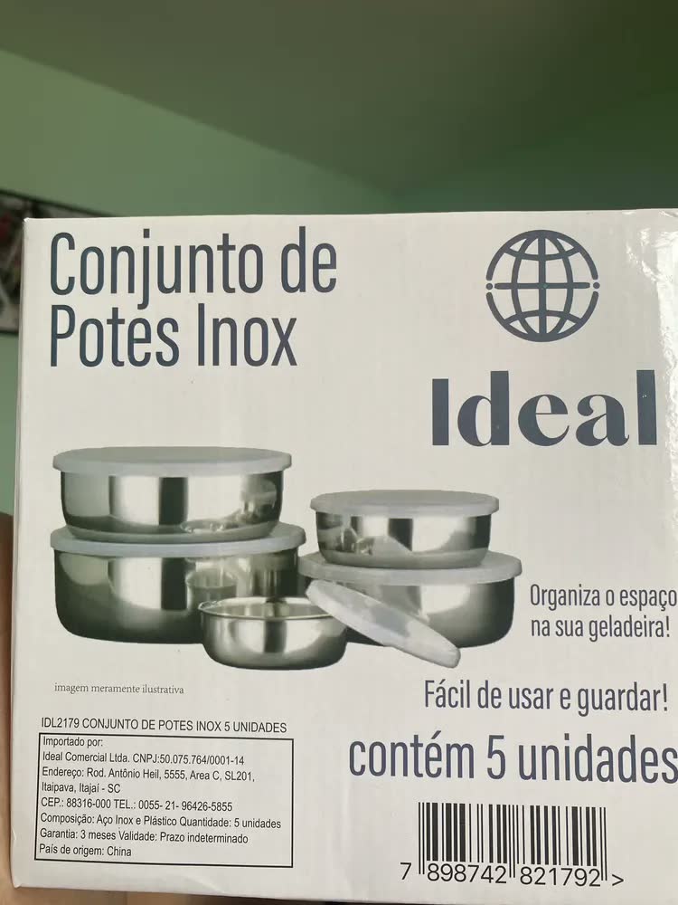foto de Conjunto de Potes de inox kit 5 Top Chef
