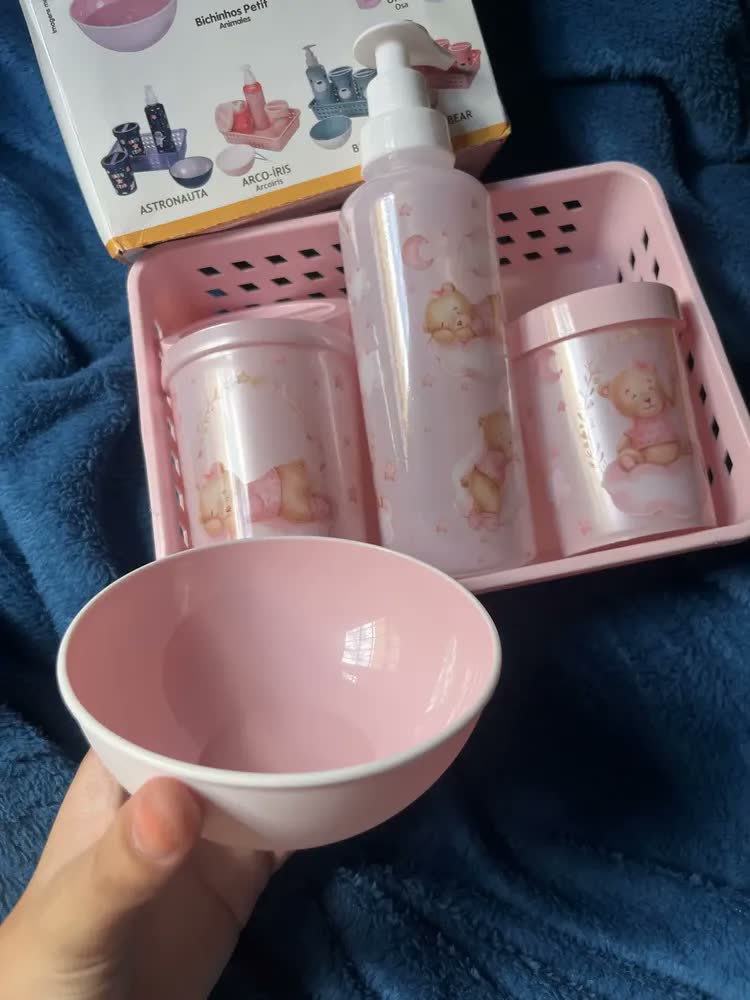 foto de Kit Higiene Bebê Urso Plasútil 5 Peças