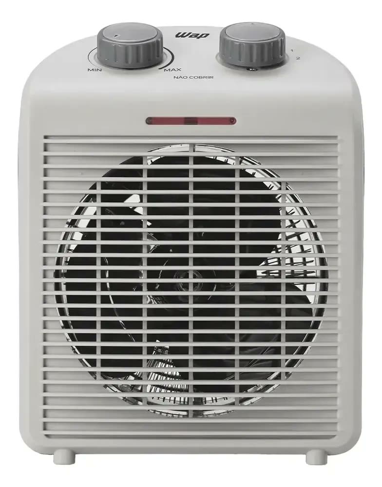 WAP Air Heat FW009371 Aquecedor Elétrico Portátil 3 em 1 220V Potência 2000W Triplo Sistema Segurança