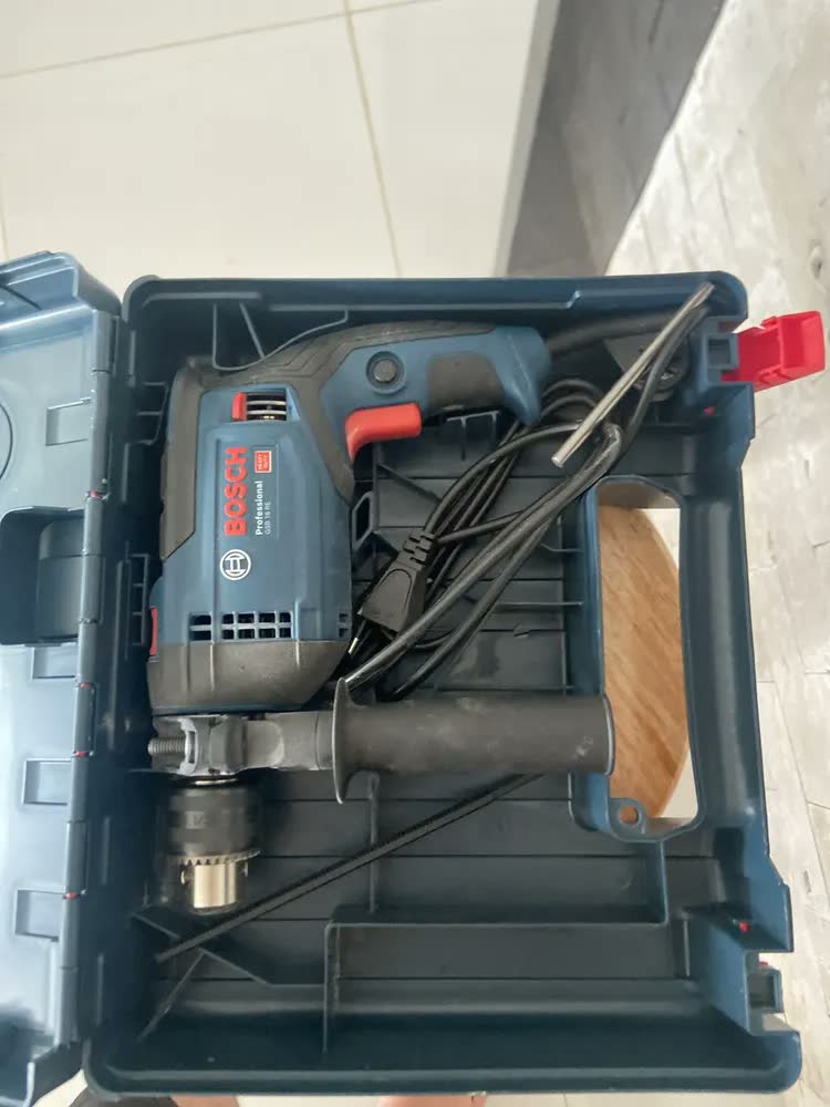 foto de Furadeira De Impacto 1/2 Pol Gsb 16 Re 850w Bosch Azul