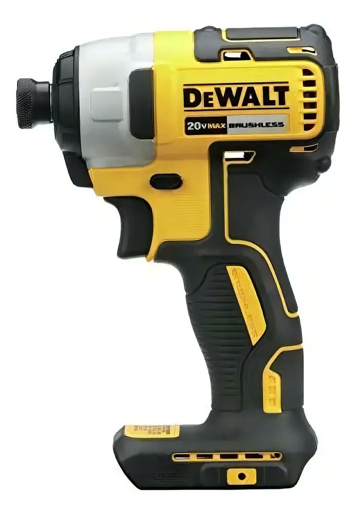 Driver de impacto sem fio amarelo Dewalt Dcf887