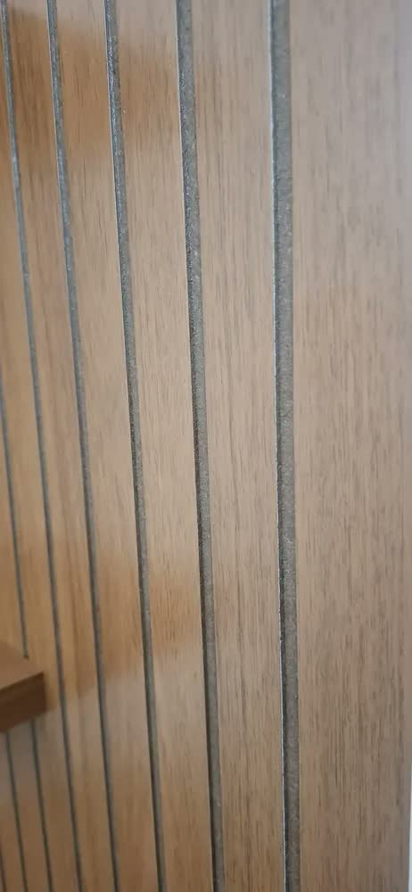 foto de Painel para TV até 60 Polegadas Ripado com Nichos DJ Móveis Bento Freijó Off White