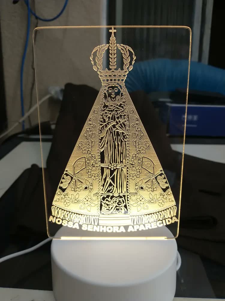 foto de Luminaria Led De Escrever Com Caneta Lousa Quadro Mesa Anotações