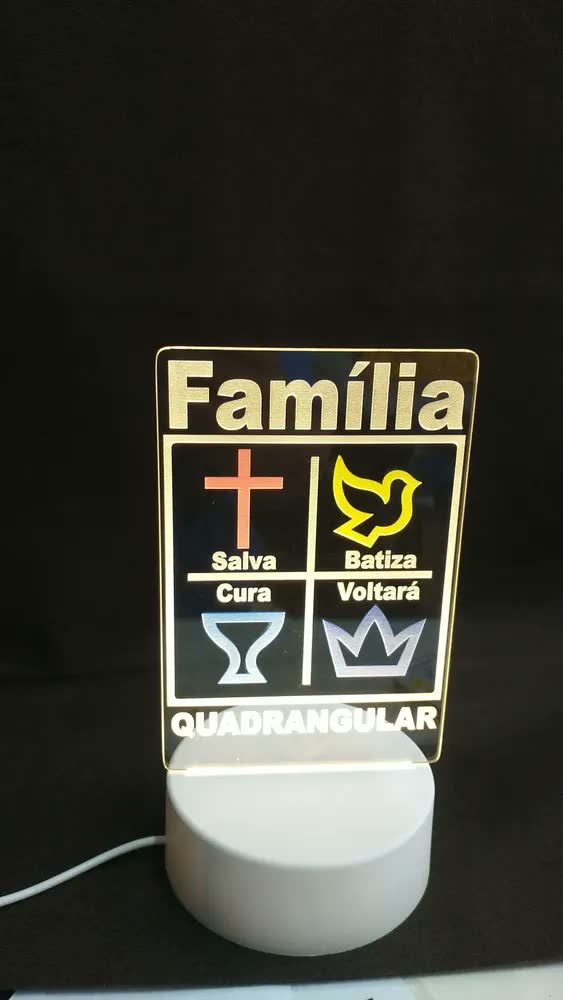 foto de Luminaria Led De Escrever Com Caneta Lousa Quadro Mesa Anotações