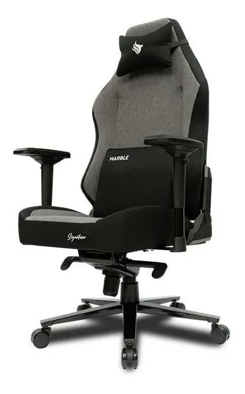 Cadeira Gamer Pichau Nova Signature Marble Cinza Cor Cinza-claro e Cinza-escuro Material do estofamento Tecido