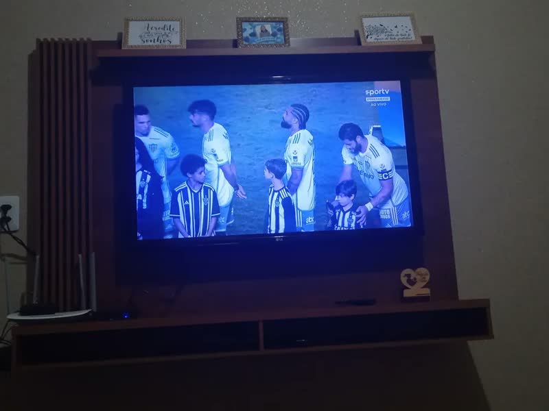 foto de Painel TV Ripado EDN Dijon MDP Off White/Natural Até 50 Pol