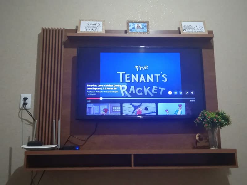 foto de Painel TV Ripado EDN Dijon MDP Off White/Natural Até 50 Pol
