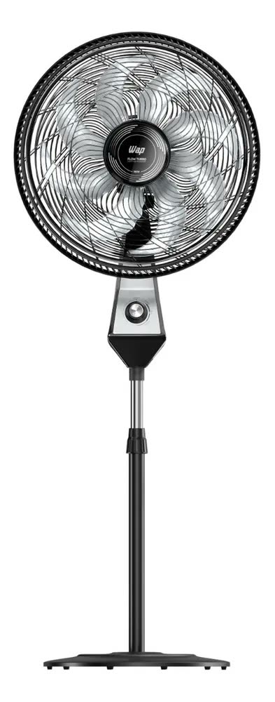 Ventilador de Coluna Silencioso WAP Flow Turbo 180W 8 Pás com Ajuste de Altura e 3 Velocidades