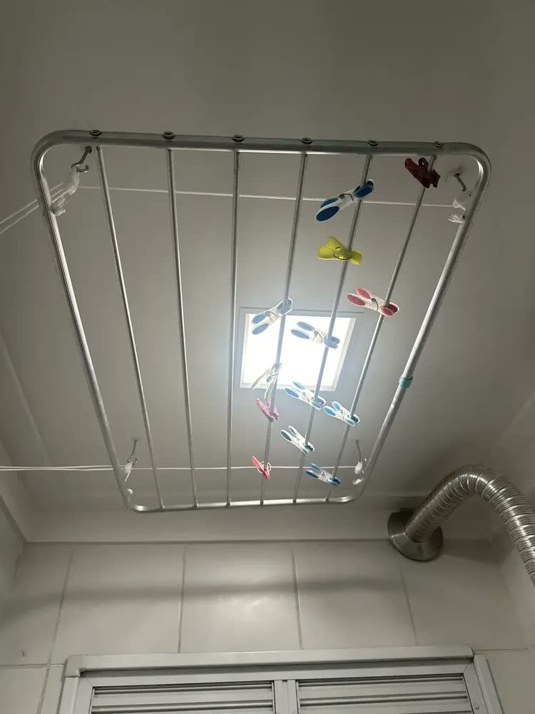 foto de Mor Varal De Teto Alumínio 90cm