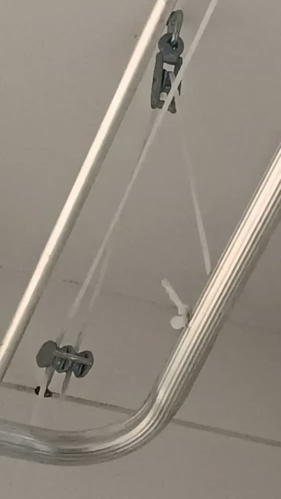 foto de Varal De Teto Alumínio 1,20m Resistente Cor Cinza - Mor