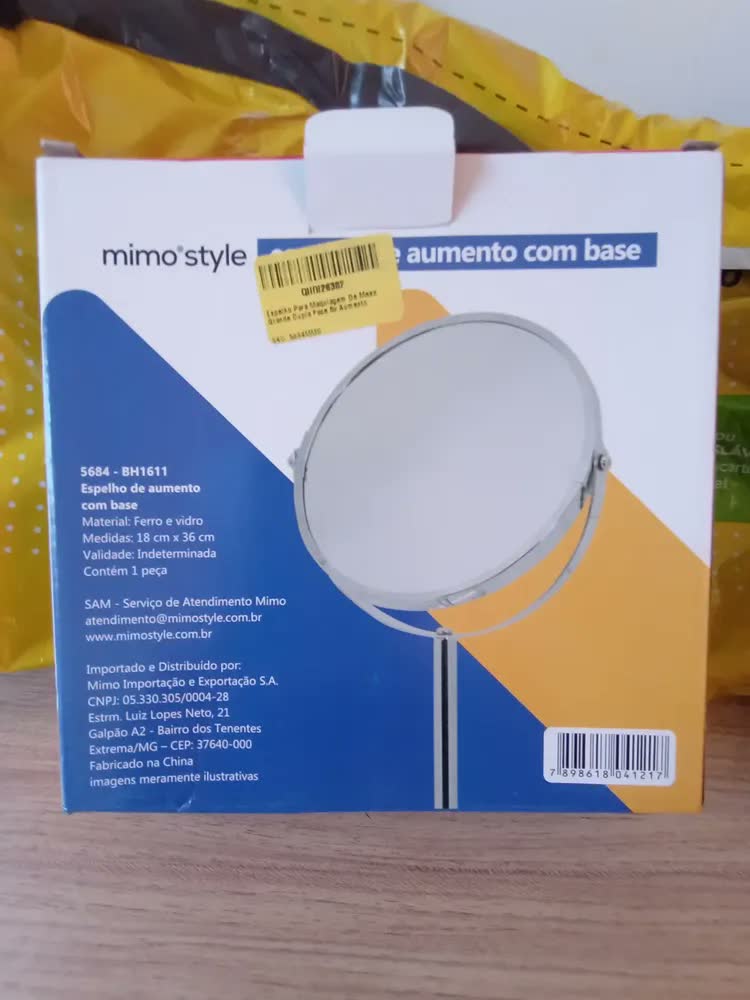 foto de Espelho De Aumento Com Base Amplia Até 5x Mimo Style