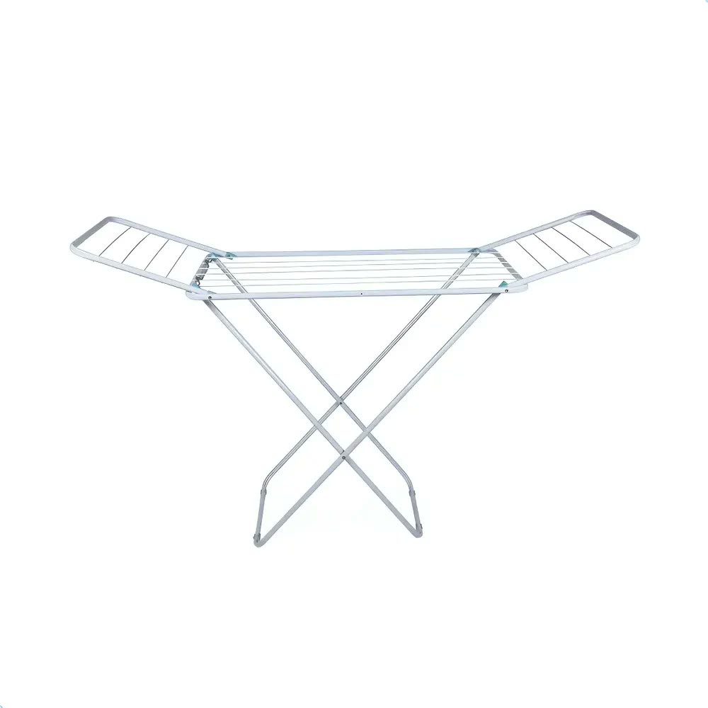Mor 6105 De pie Varal De Chão Com Abas Slim Em Aço Reforçado Branco
