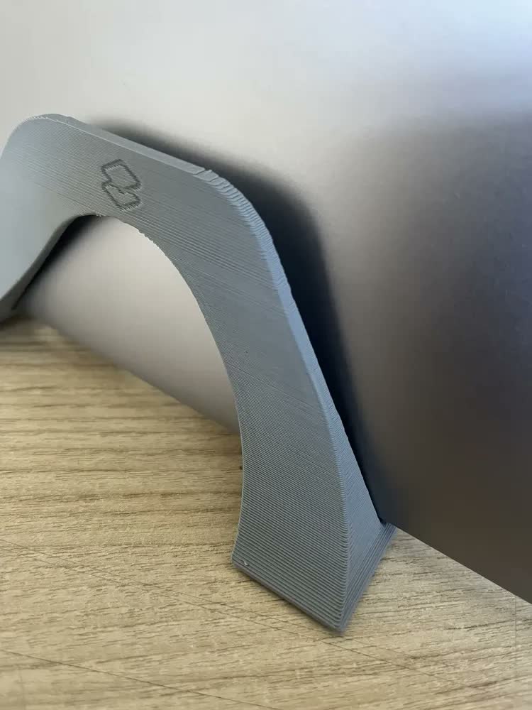foto de Suporte Vertical Para Notebook Fechado 25mm Base De Mesa Organizador Para Laptop MacBook Antiderrapante Compacto leptop ergonomico ganhe espaço