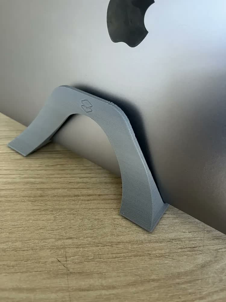 foto de Suporte Vertical Para Notebook Fechado 25mm Base De Mesa Organizador Para Laptop MacBook Antiderrapante Compacto leptop ergonomico ganhe espaço