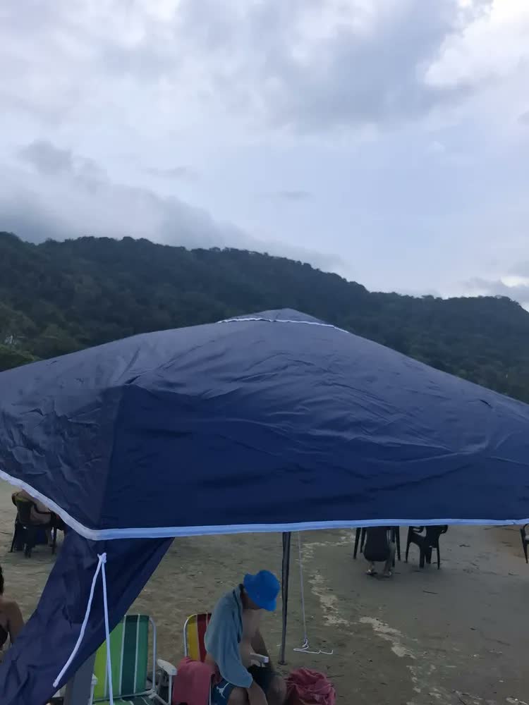 foto de Tenda 3x3 Praia Gazebo Barraca Camping + Bolsa De Transporte Cor Branco