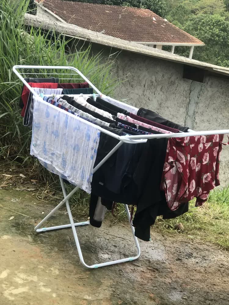 foto de Varal Roupa Chão C/ Abas Retratil Mor Cor Branco
