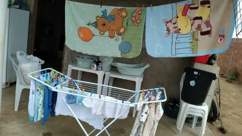 foto de Varal Roupa Chão C/ Abas Retratil Mor Cor Branco