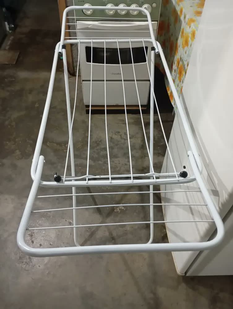 foto de Varal Roupa Chão C/ Abas Retratil Mor Cor Branco
