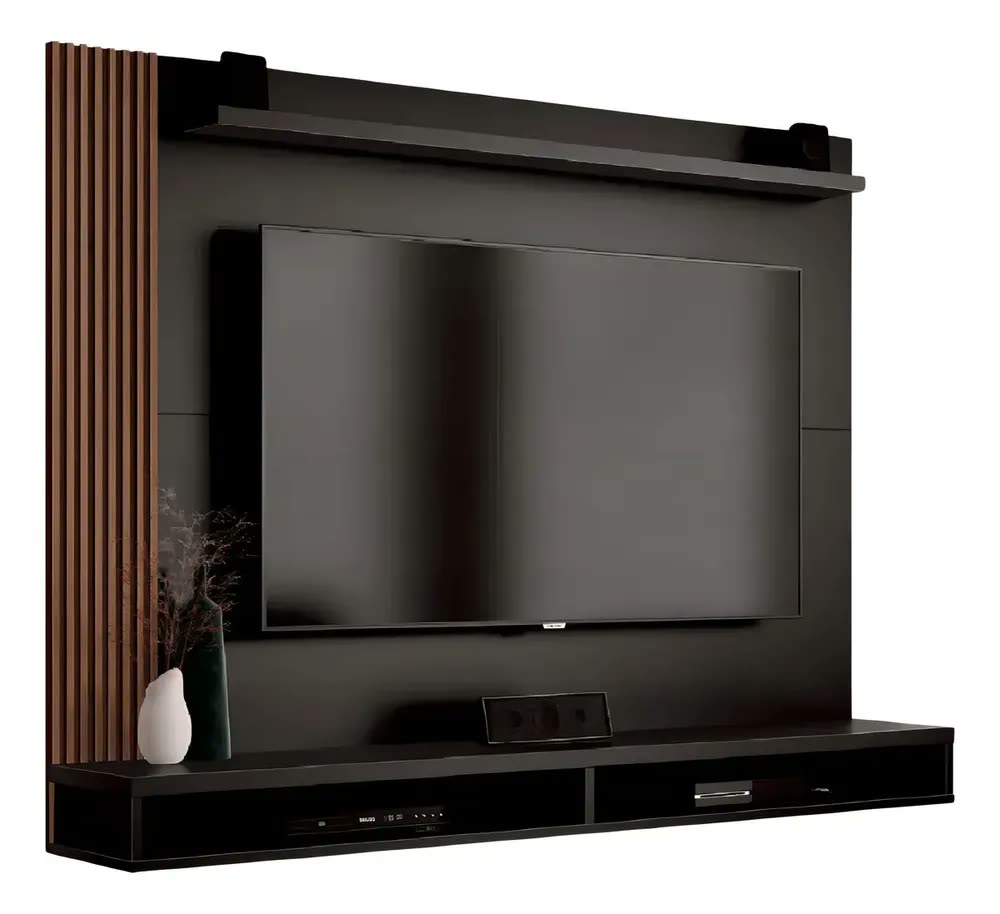 Painel TV Preto Dijon EDN até 50