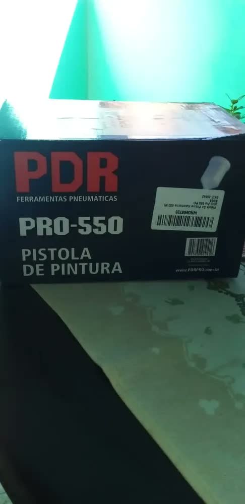 foto de Pistola de Pintura Profissional HVLP 600ml 1.4mm PDR Pro-550