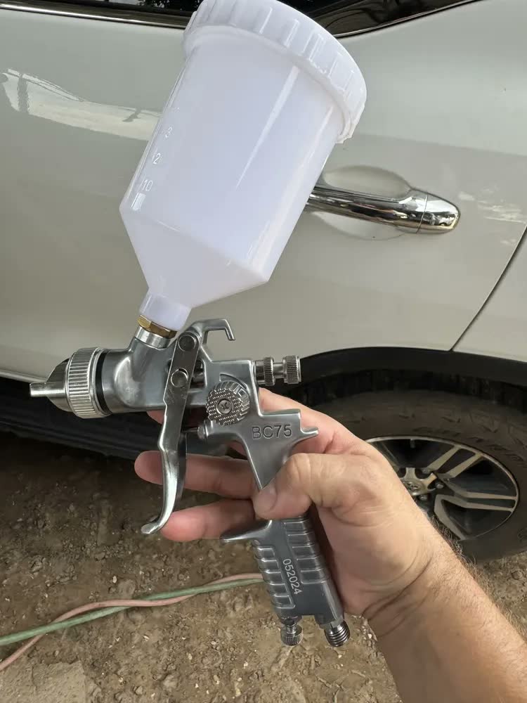 foto de Pistola HVLP Steula BC75 1.4mm 600ml Para Repintura Automotiva