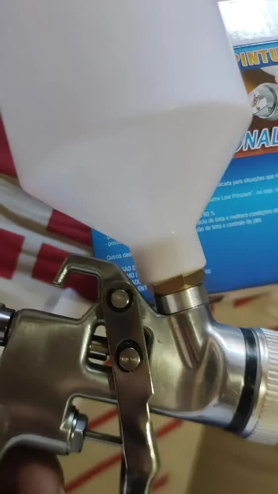 foto de Pistola HVLP Steula BC75 1.4mm 600ml Para Repintura Automotiva