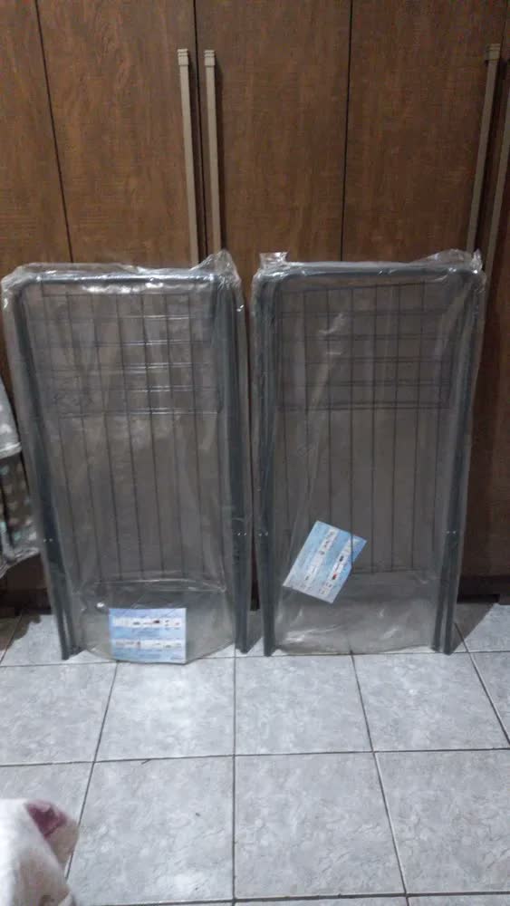 foto de Varal De Chão Com Abas Dobrável Prático Compacto Branco Ninos