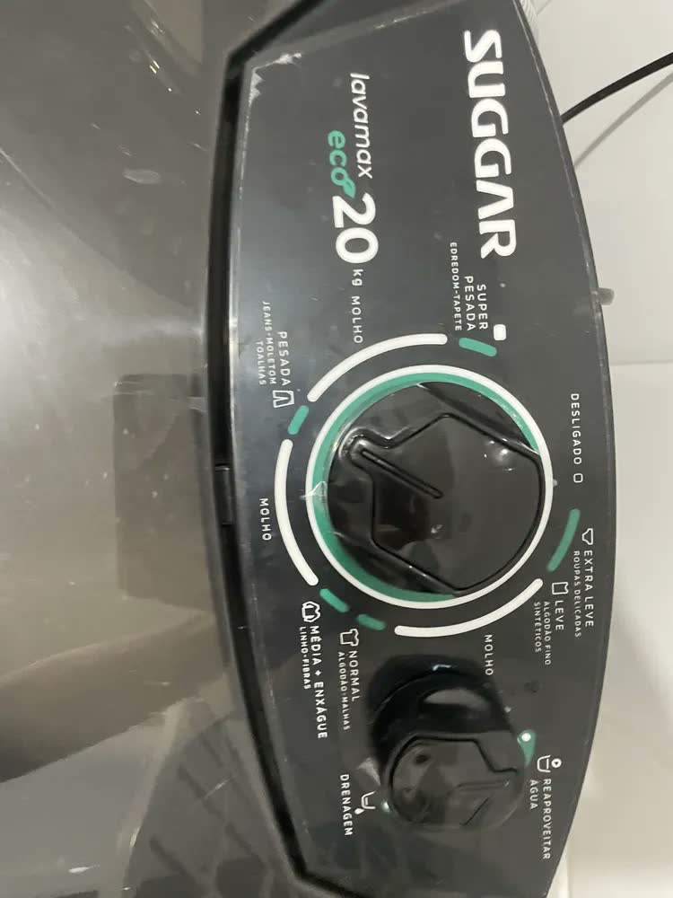 foto de Lavadora de Roupas Suggar 20Kg Semiautomática Lavamax Eco Prata LE2001PR