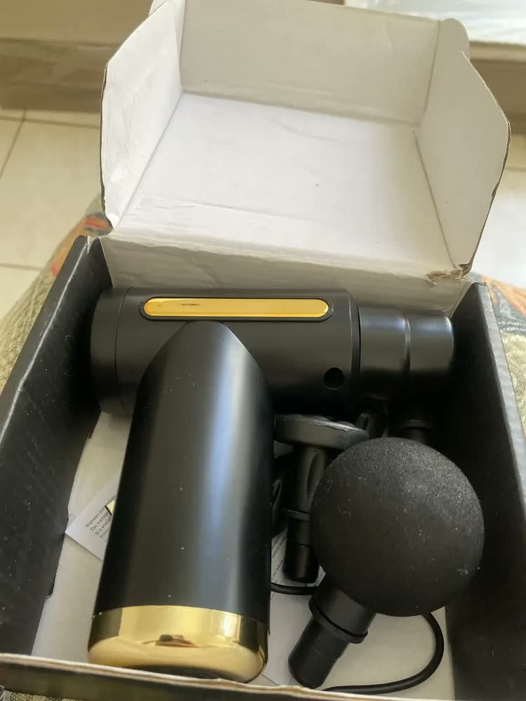 foto de Massageador Elétrico 4 Modos Miofascial Fisioterapia Cor Preto Bivolt