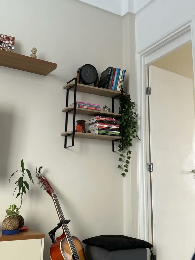 foto de Prateleira Estilo Industrial 60x25cm Hone Cobre/branco Loja da Isa