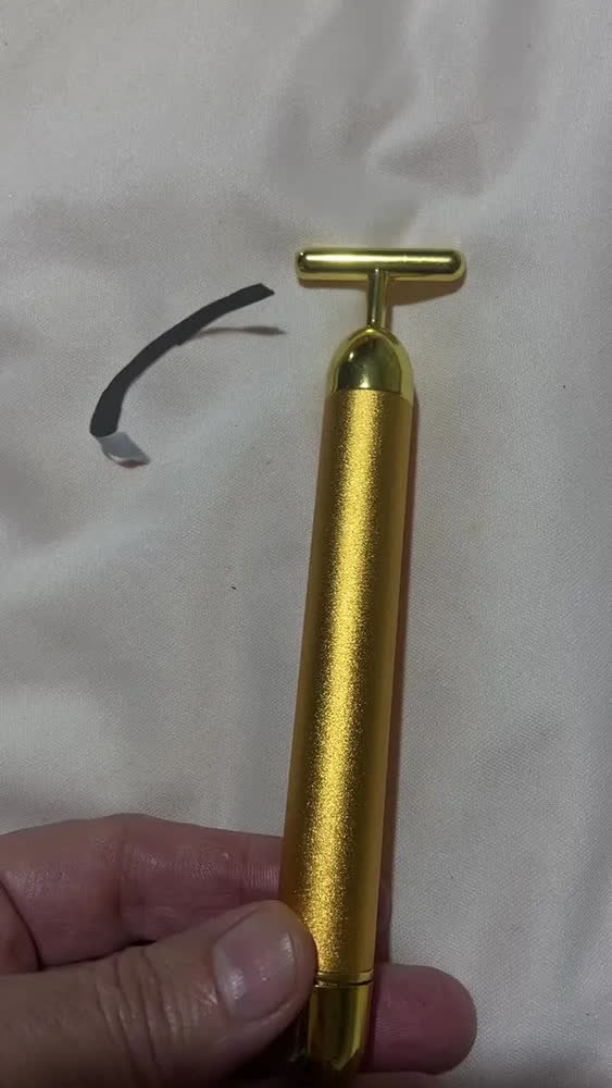 foto de Massageador Facial Harmonização Dourado Energia Beauty para Rosto