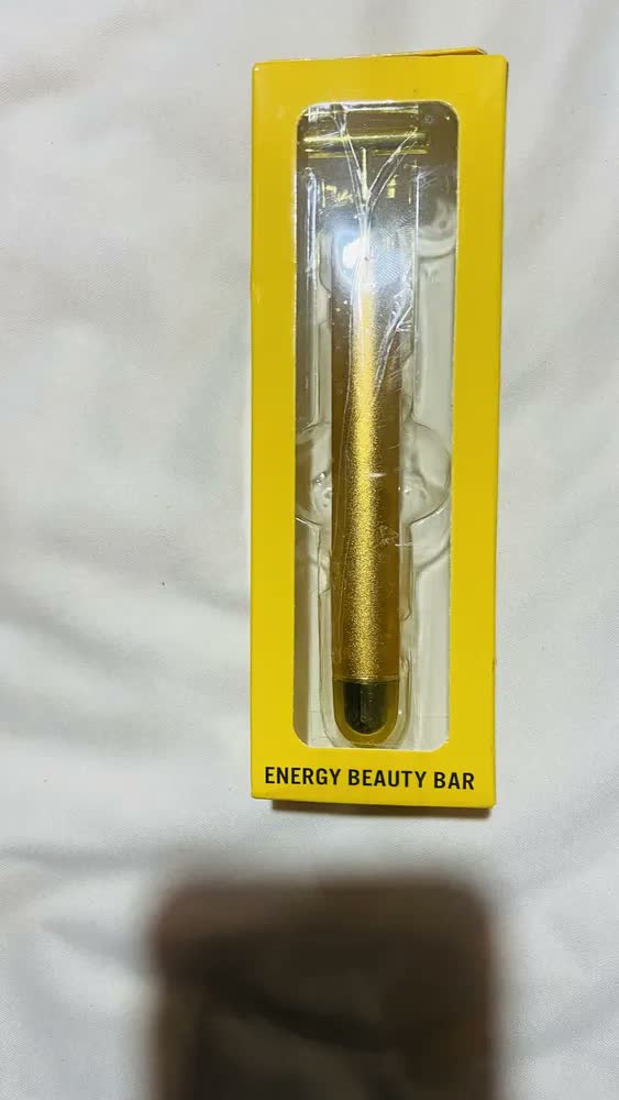 foto de Massageador Facial Harmonização Dourado Energia Beauty para Rosto
