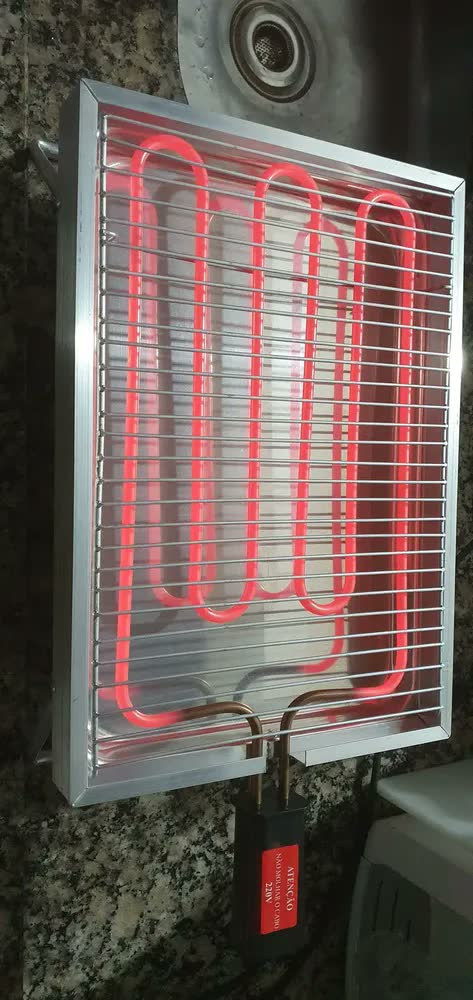 foto de Churrasqueira Elétrica Rizzolar Alumínio Grill Porta Gordura 1600kW