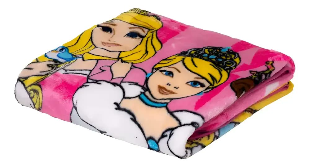 foto de Manta Infantil Jolitex Ternille Minnie Rosa, Hipoalergênica para Crianças Solteiro